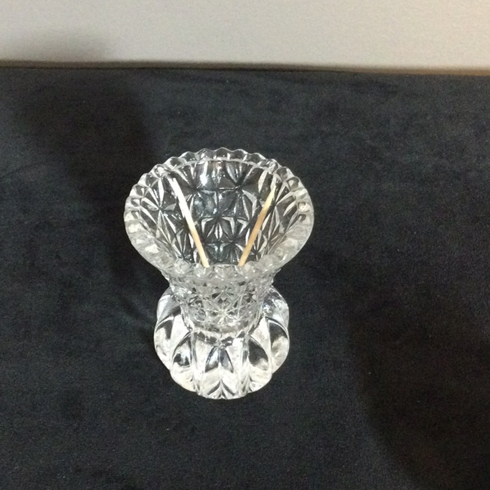 Princess House Crystal Toothpick Holder